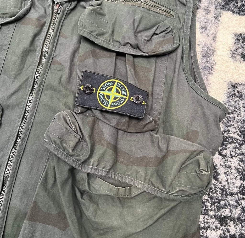 Supreme x Stone Island Camo Cargo Vest