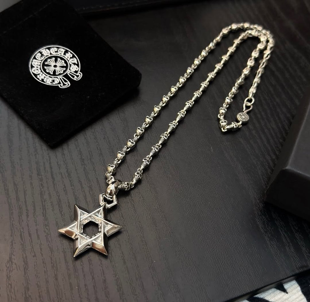 שרשרת מגן דוד כסף סטרלינג 925