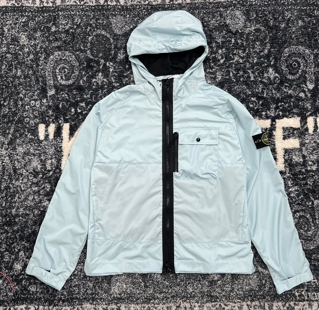 Stone Island Light Micro Reps Hooded Jacket.