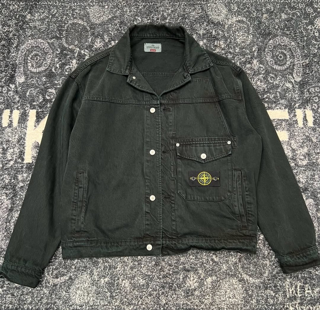 Supreme x Stone Island Denim Trucker Jacket