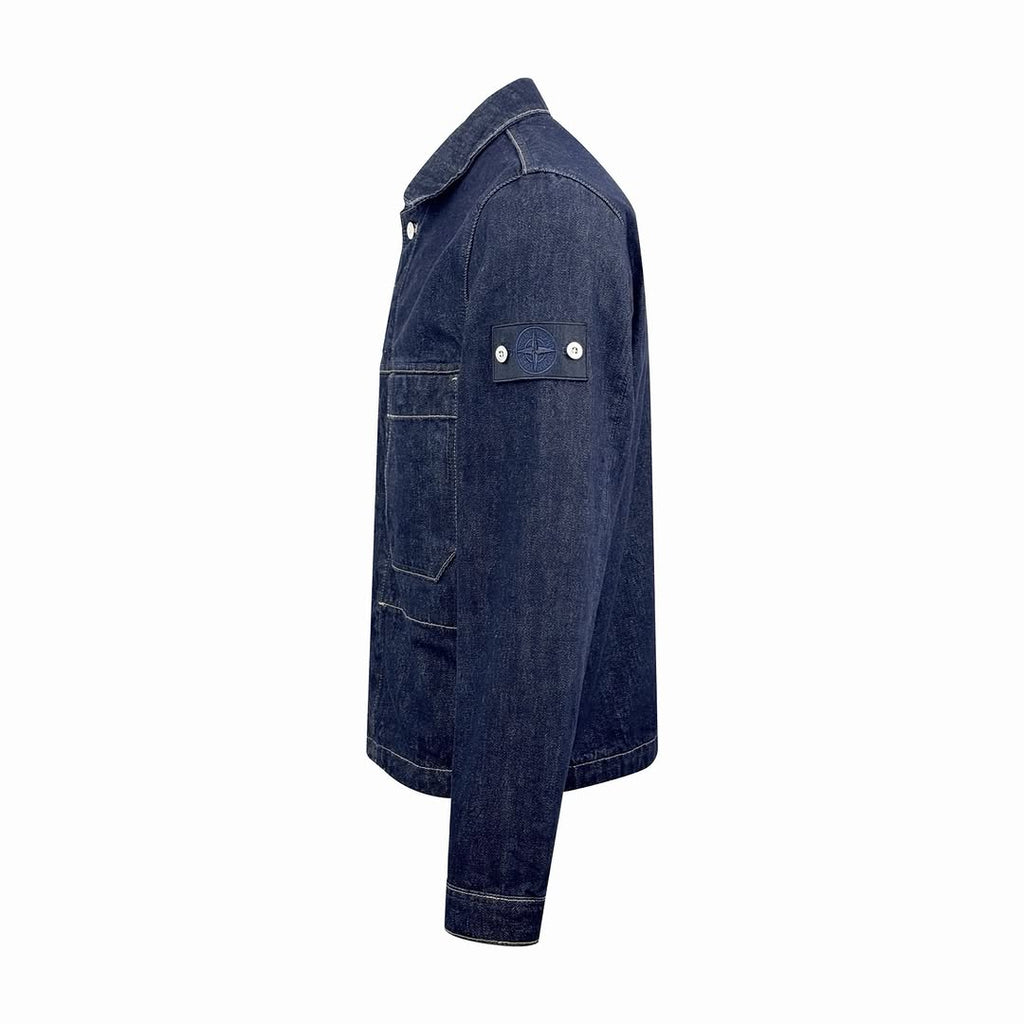 Stone Island INDIGO DENIM-RINSED Coach Jacket