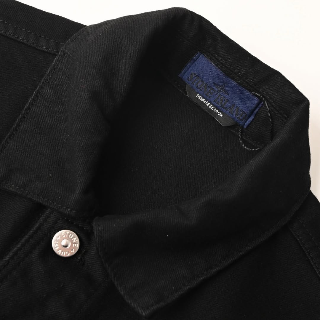 Stone Island Bull Denim-TC Coach Jacket