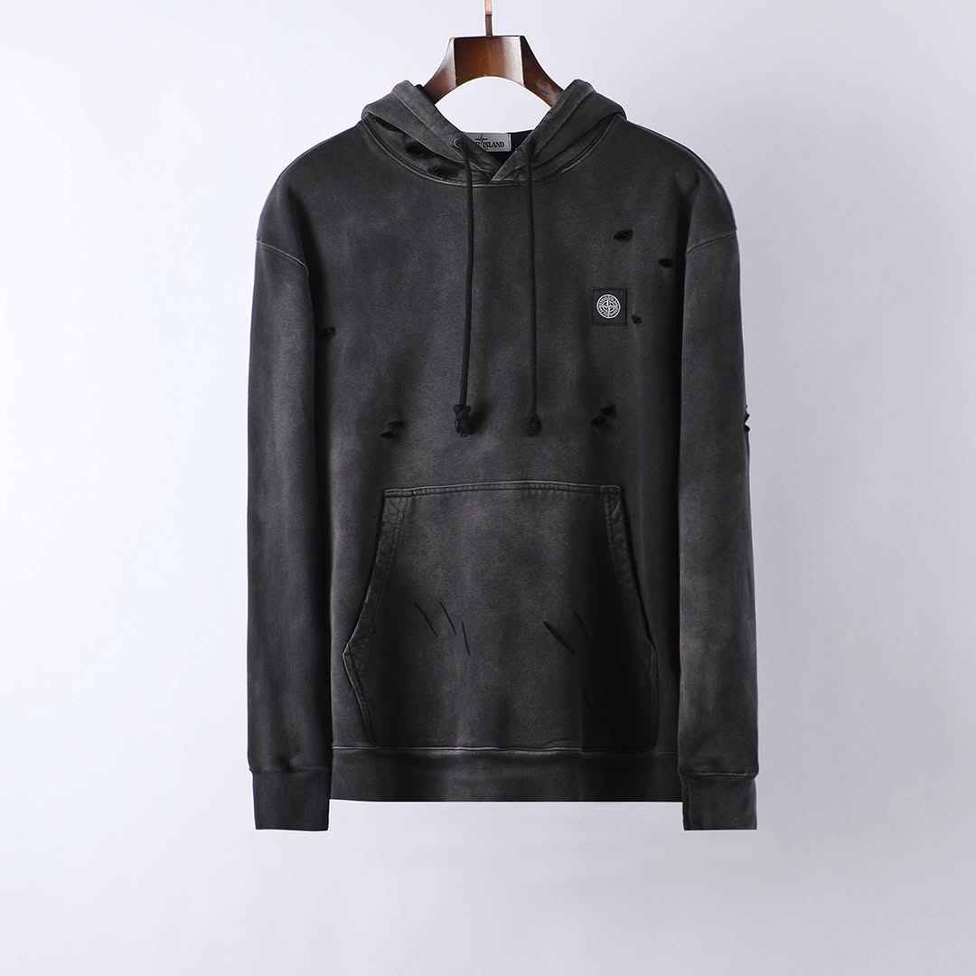 Stone Island Vintage Hole Hoodie